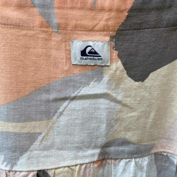 NWT Quicksilver Full Swing Strappy Linen Blend Dress Women's Size L - Picture 5 of 10